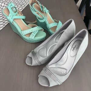 2 pair of pretty shoes